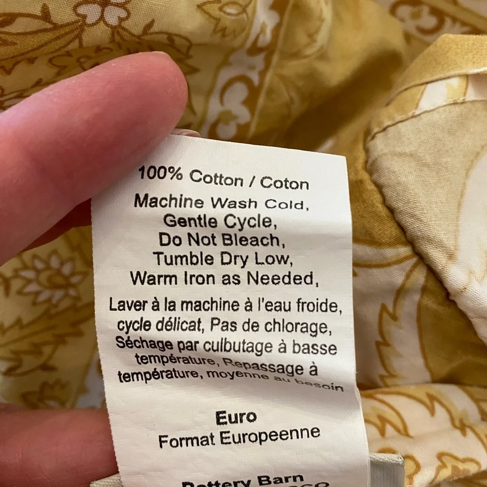 Pottery Barn Euro Shams Pair